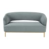 2/3-Sitzer-Sofa mit Samtbezug, blau